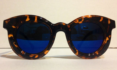 Vintage Blue Mirror Sunglasses